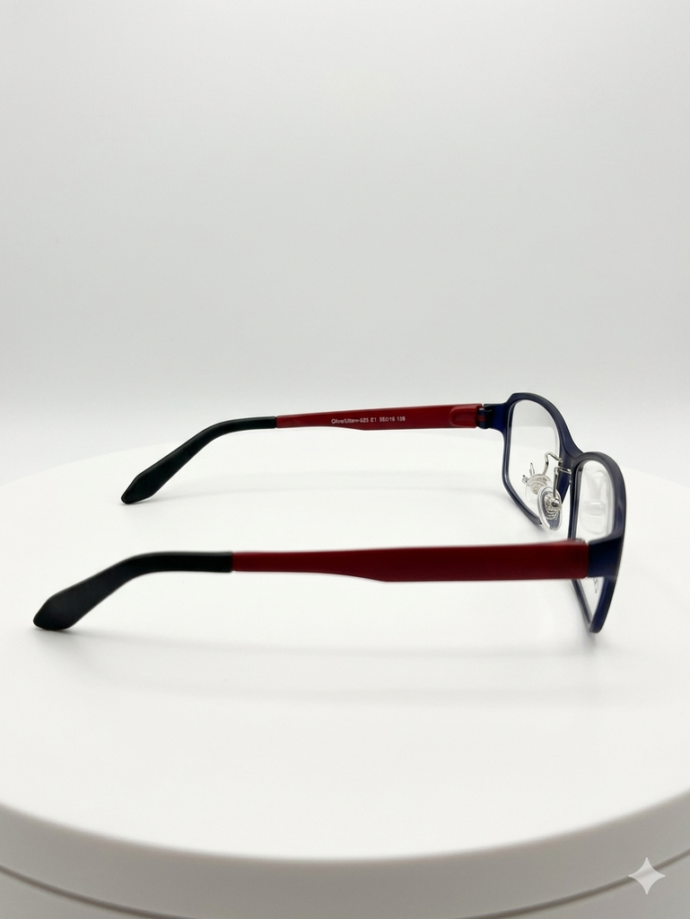 Armazón Oftálmico Olive Optical ultem-025 Negro/Rojo