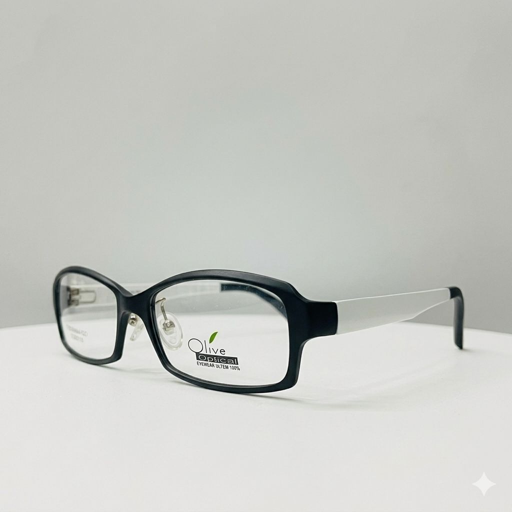 Armazón Oftálmico Olive Optical ultem-023 Negro/Blanco