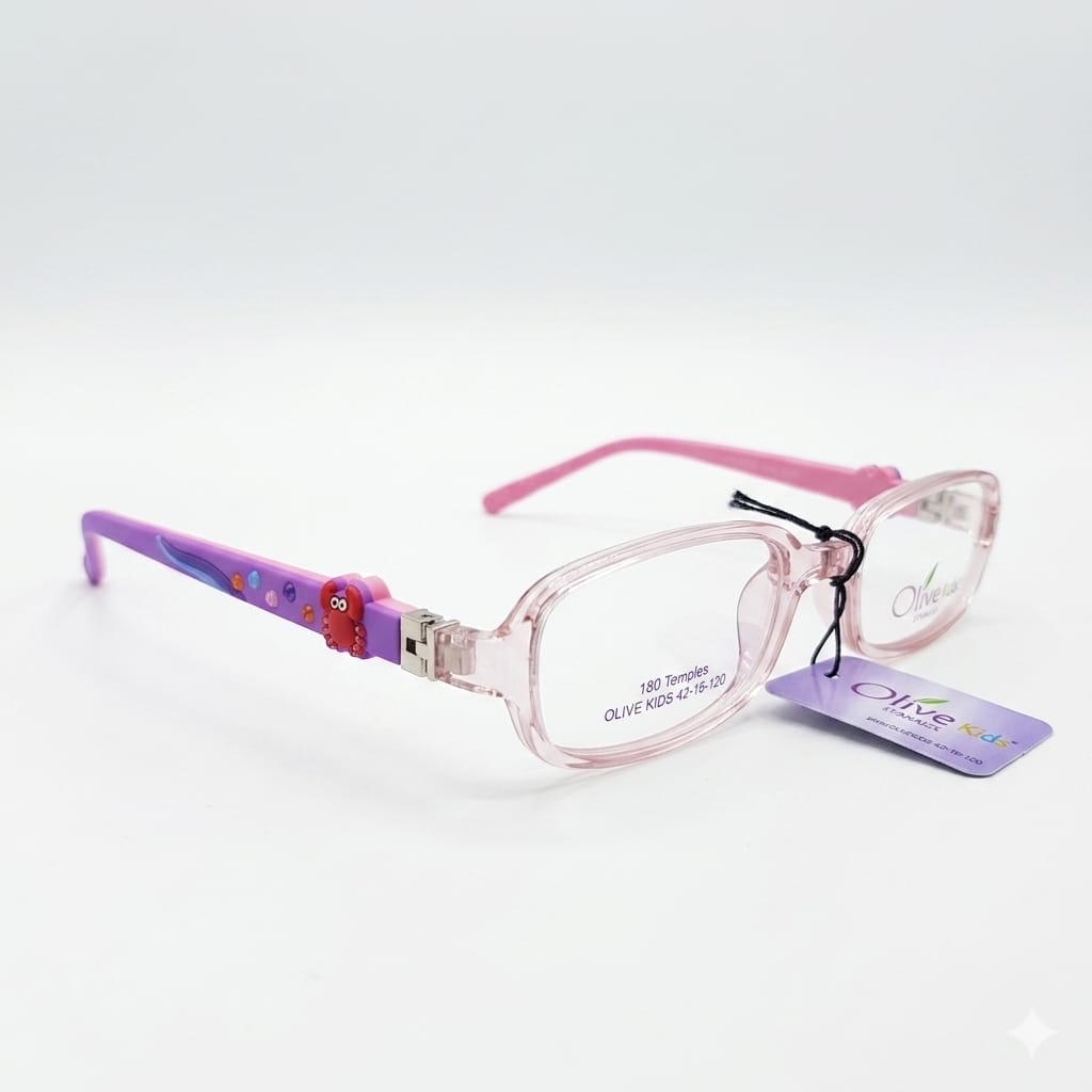Armazón Oftálmico/Kids Olive Kids Kids-1517P Transparente/Rosa/Morado/Estampado