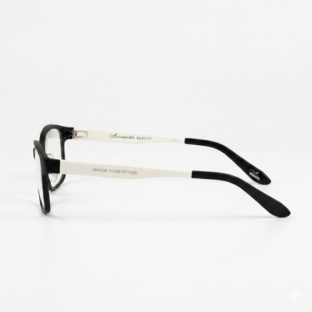Armazón Oftálmico Olive Optical ultem-030 Negro/Blanco