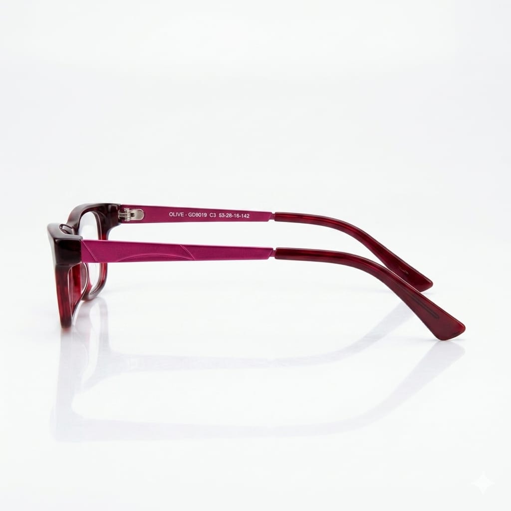 Armazón Oftálmico Olive People ALUMINUM-GD9019 Vino-Rosa