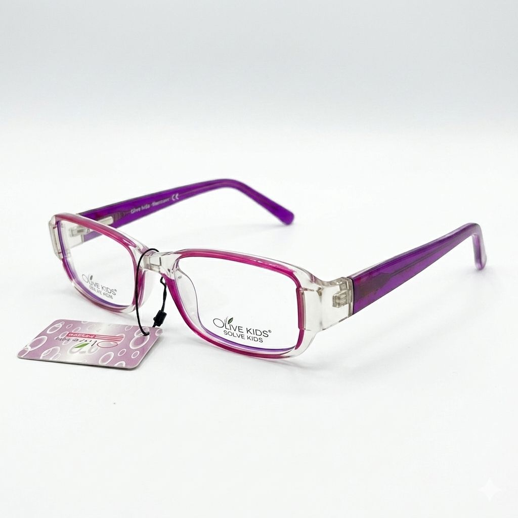 Armazón Oftálmico/Kids Olive Kids KIDS-1602 Morado/Transparente/Estampado