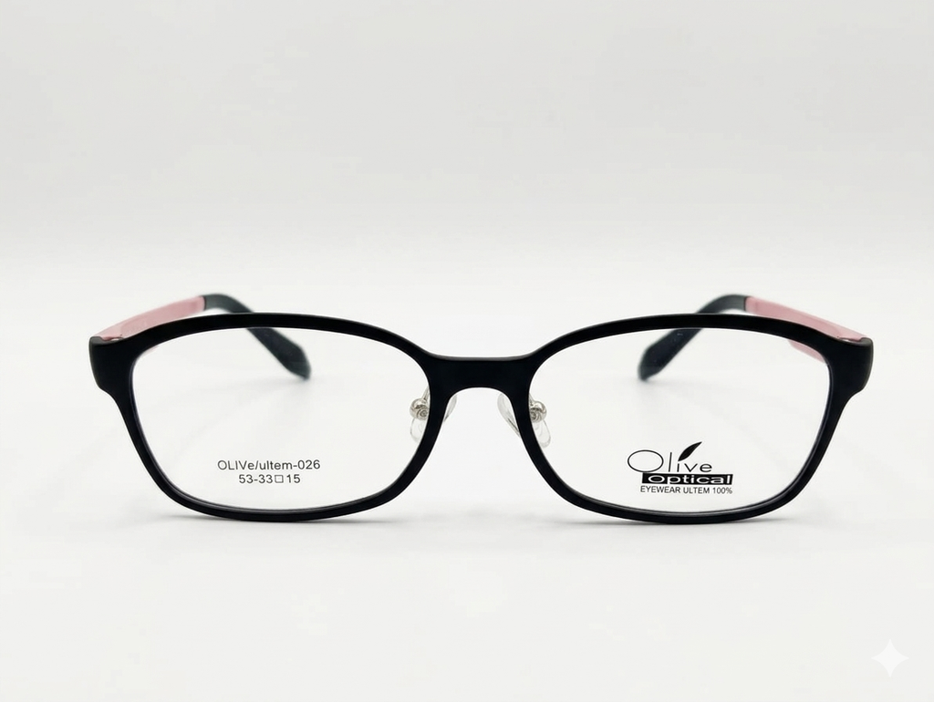 Armazón Oftálmico Olive Optical ultem-026 Negro/Rosa