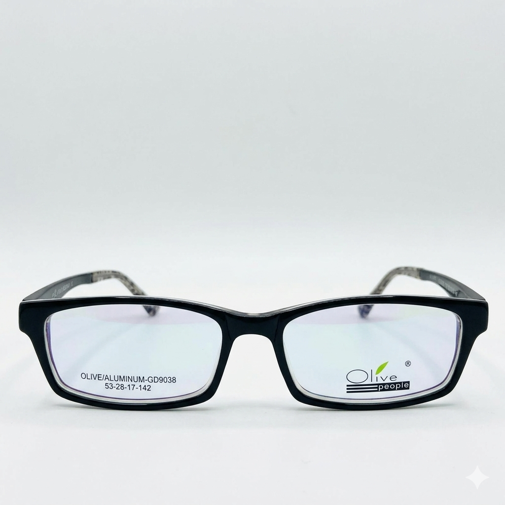 Armazón Oftálmico Olive People GD-9038 Negro/Transparente