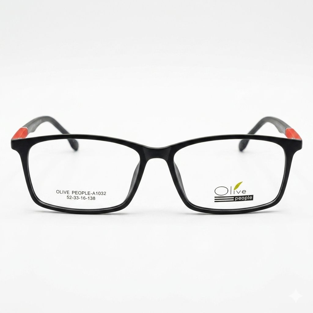 Armazón Oftálmico Olive People PEOPLE-A1032 Negro/Rojo