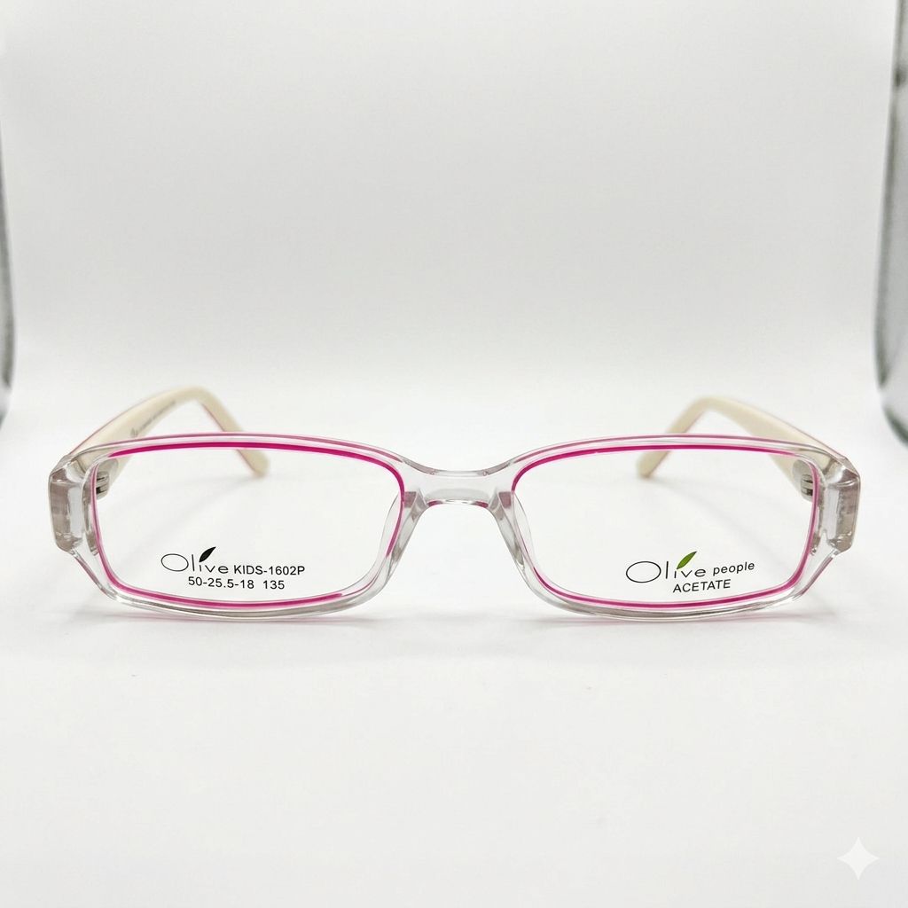 Armazón Oftálmico/Kids Olive Kids KIDS-1602 Rosa/Transparente/Estampado