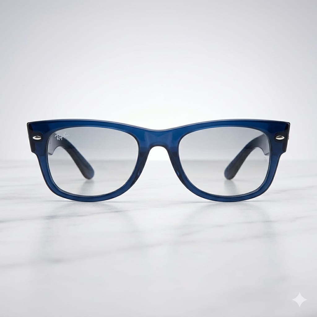 Armazon Solar Ray Ban RB.0832S.MEGA.WAYFARER Azul/Transparente