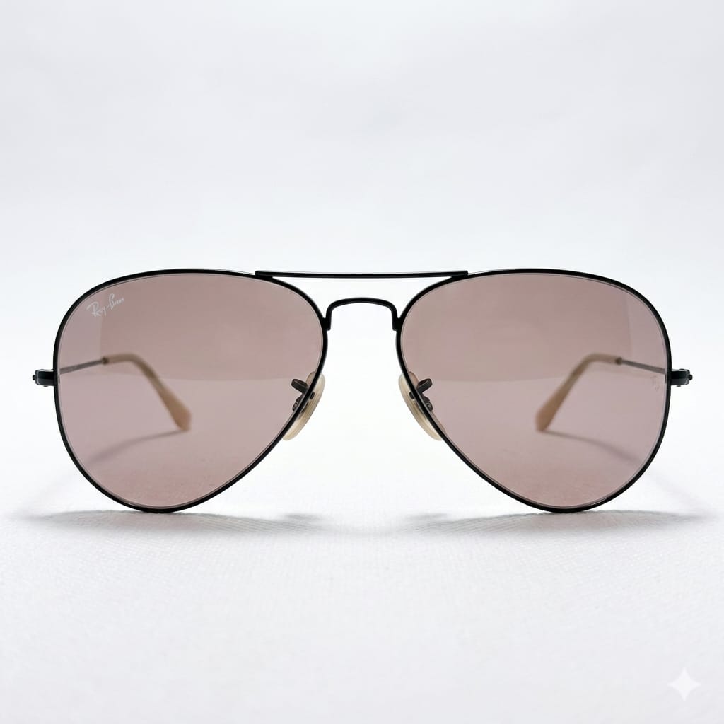 Armazon Oftálmico Ray Ban RB3025.AVIATOR.LARGE.METAL.9066/Z0 Negro/Cafe