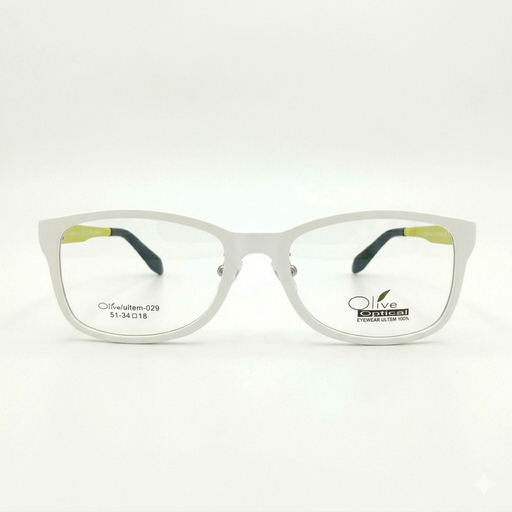 [AOLLUL29BLDE] Armazón Oftálmico Olive Optical ultem-029 Blanco/Verde