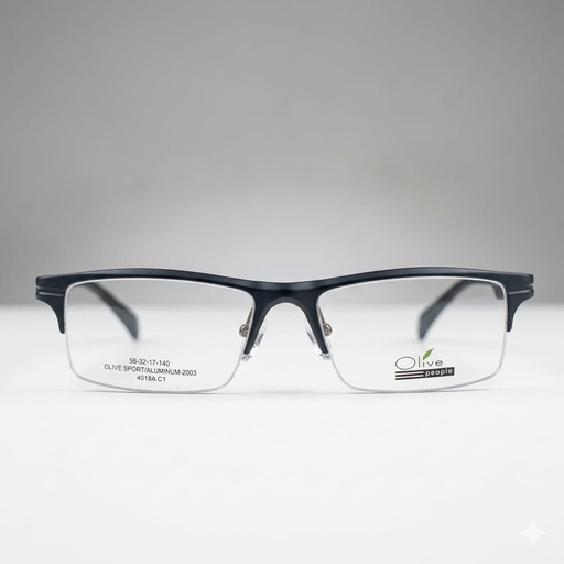 [AOLEAL03NEJO] Armazón Oftálmico Olive People ALUMINUM-2003 Negro/Rojo