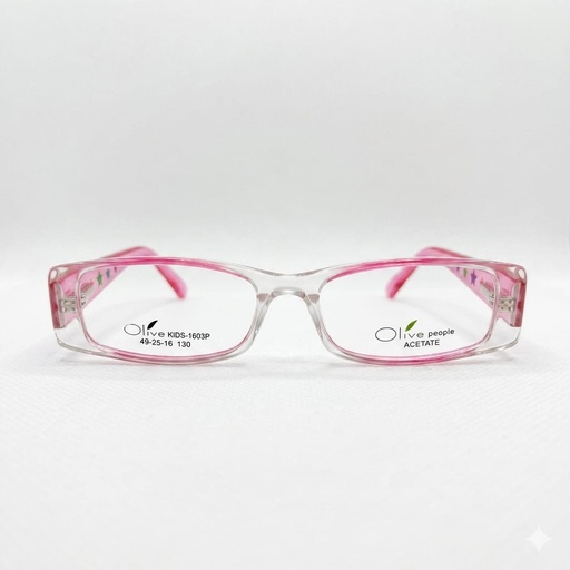 [AOLSKI3PRODO] Armazón Oftálmico/Kids Olive Kids KIDS-1603P Rosa/Transparente/Estampado