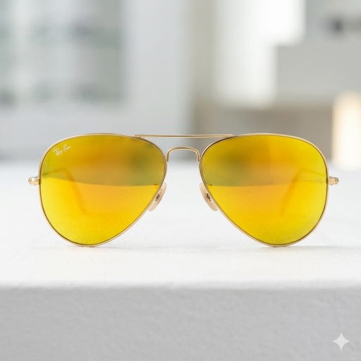 [MRANRB19DOTE] Armazon Oftálmico Ray Ban RB3025.AVIATOR.LARGE.METAL.112/19 Dorado/Transparente